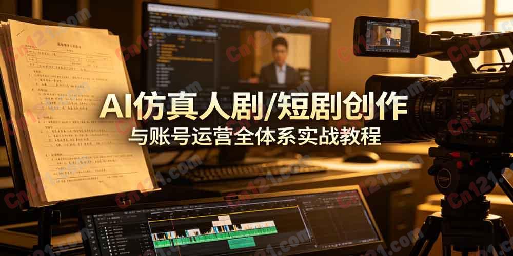 🎬AI仿真人剧/短剧创作与账号运营全体系实战教程✨