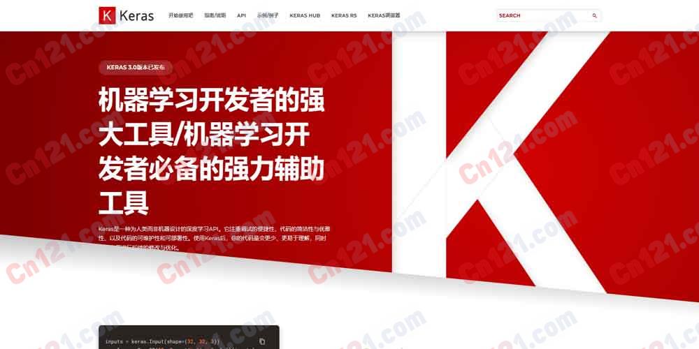 Keras｜为人类设计的深度学习 API｜多后端（JAX/TensorFlow/PyTorch）+3.0 多框架+Functional API+KerasHub+KerasTuner 完全开源免费（Apache 2.0）